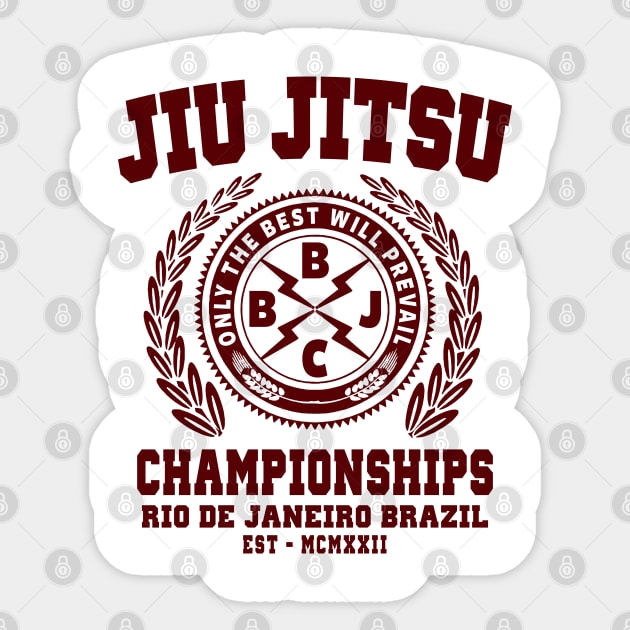 JIU JITSU - JIU JITSU WORLD CHAMPIONSHIPS Sticker by Tshirt Samurai